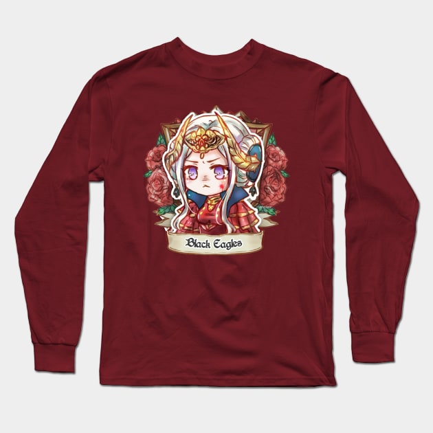 Edelgard of the Black Eagles! (Timeskip) Long Sleeve T-Shirt by candypiggy